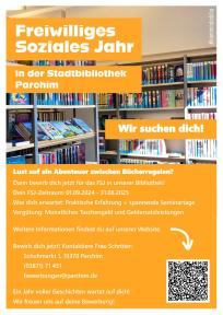 Freiwilliges Soziales Jahr in der Stadtbibliothek Parchim