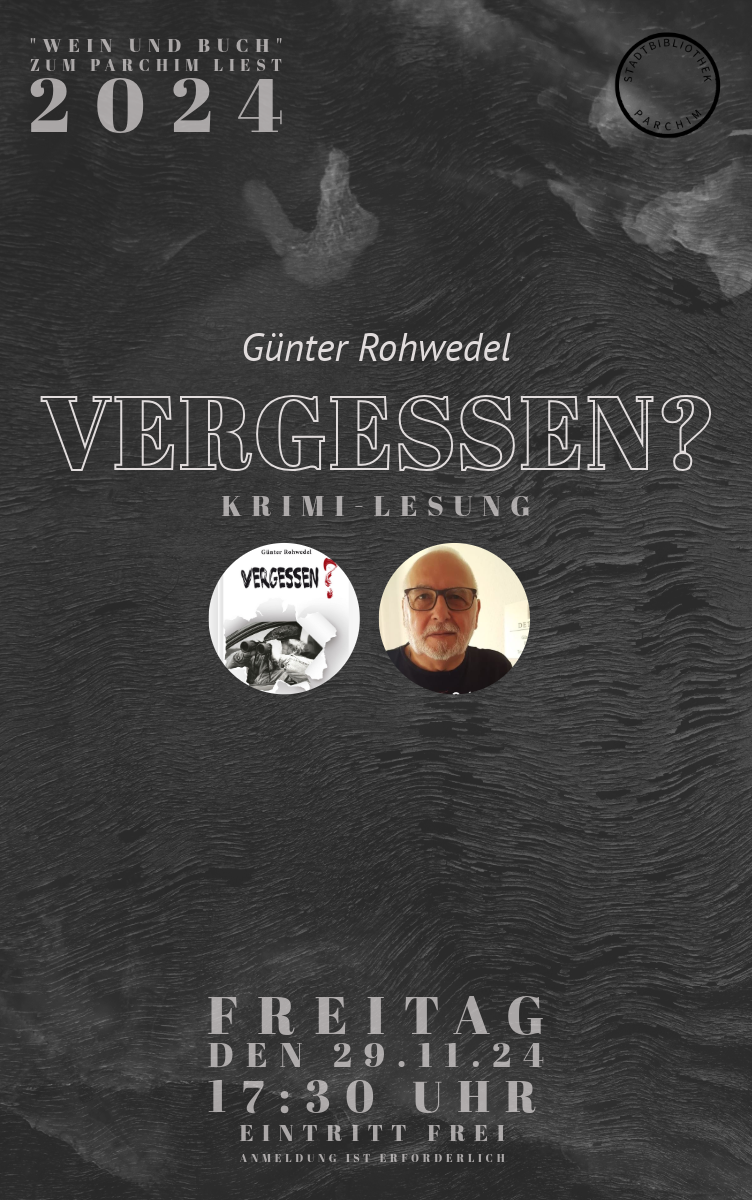 Wein und Buch: Krimilesung mit Günter Rohwedel