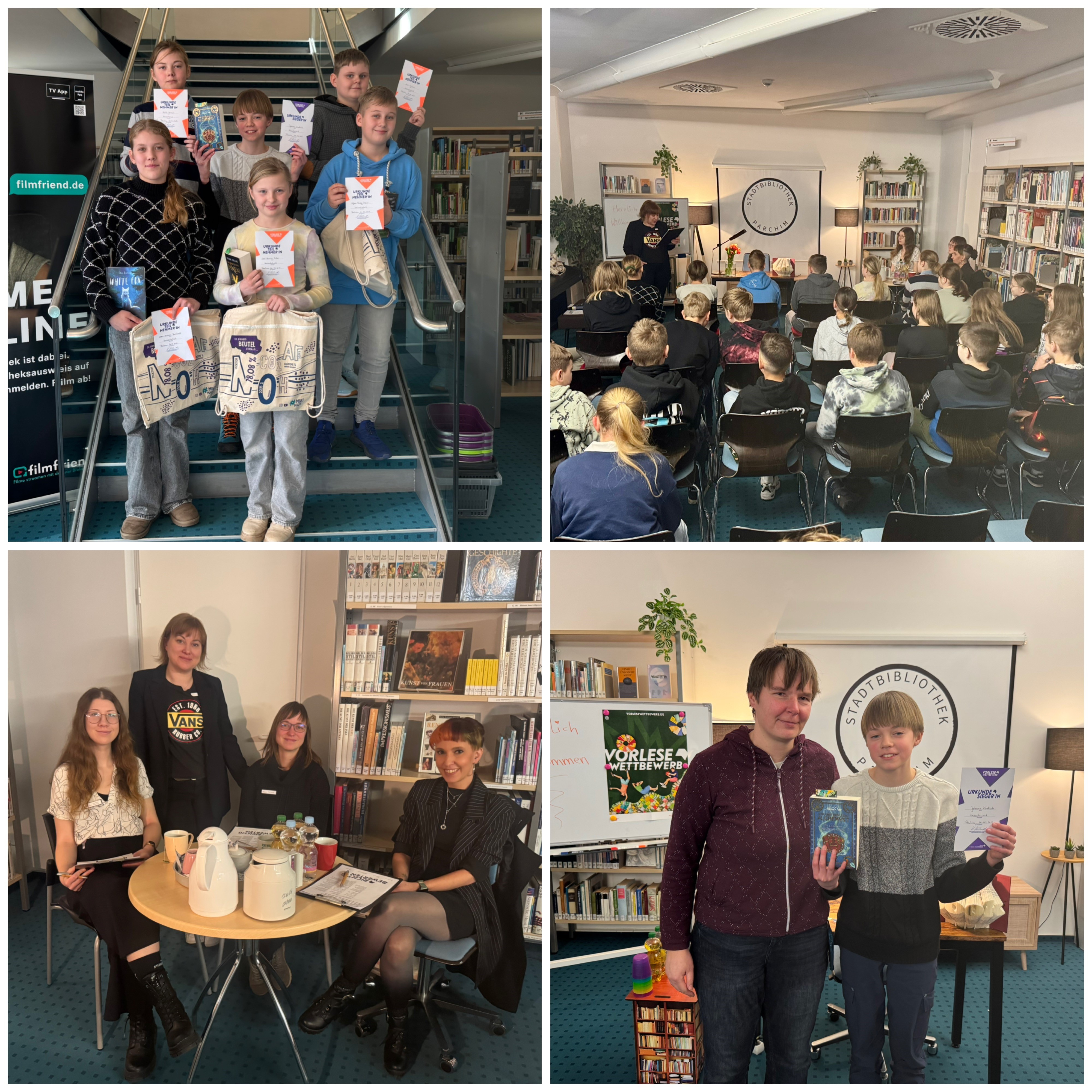 66. Bundesweiter Vorlesewettbewerb – Kreisentscheid in der Stadtbibliothek Parchim