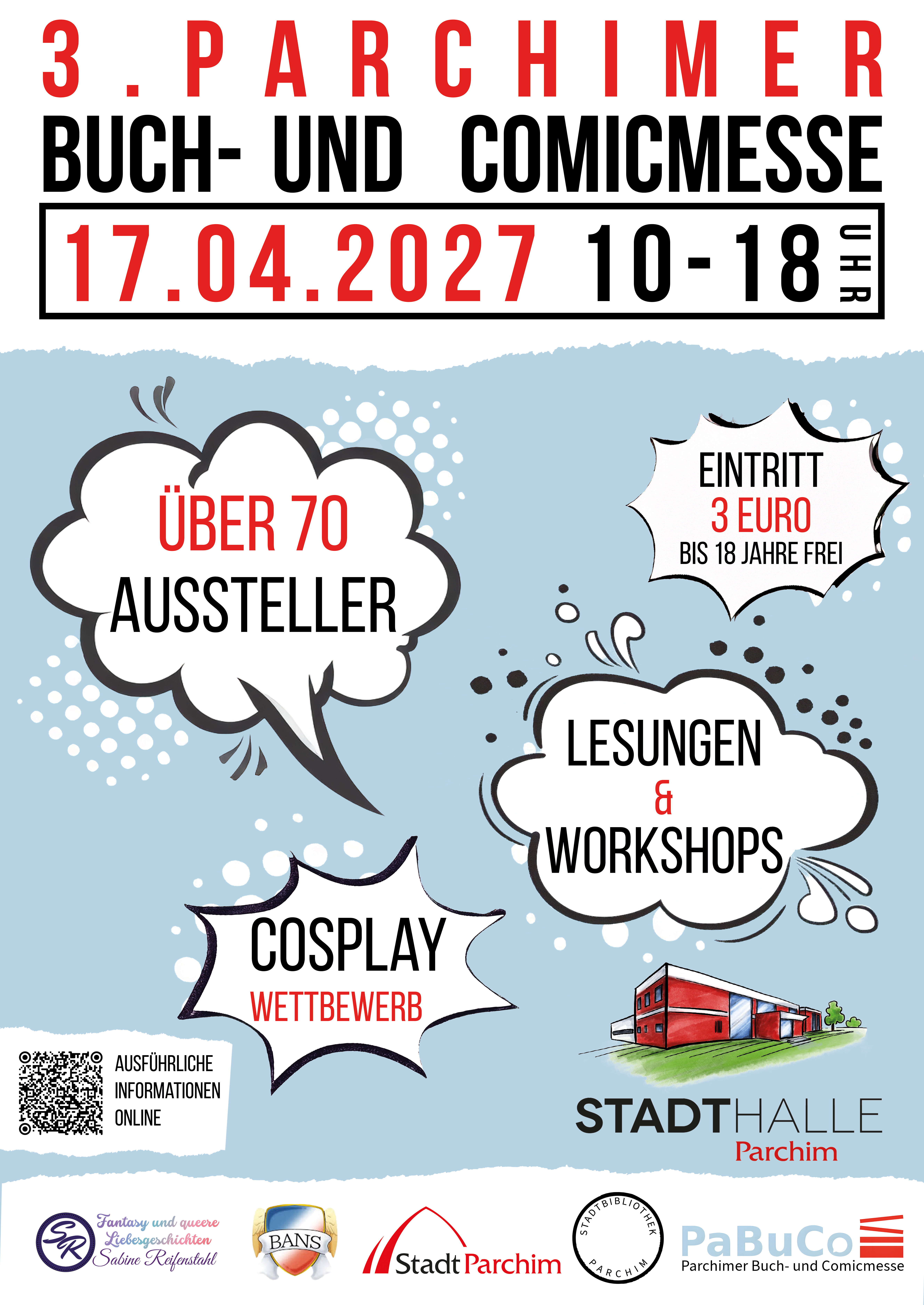 Parchimer Buch – und Comicmesse 2027