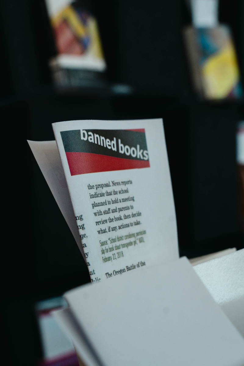 Ausstellung „banned books“